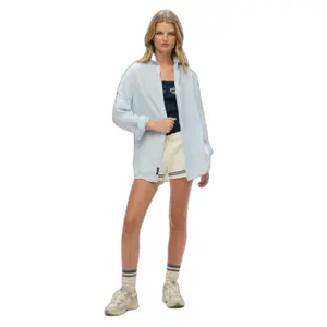 Camisa oversized casual em linho feminina Superdry image-1