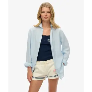 Camisa oversized casual em linho feminina Superdry image-2