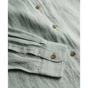 Women's long sleeve linen shirt Superdry Boyfriend image-1
