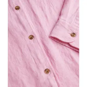 Women's long sleeve linen shirt Superdry Boyfriend image-1