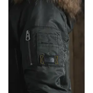 Doudoune aviateur à capuche femme Superdry Flight image-2