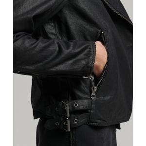 Veste cuir moto femme Superdry Vintage image-3