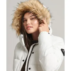 Kurze Daunenjacke mit Kapuze, Damen Superdry image-3