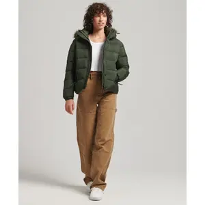 Kurze Daunenjacke mit Kapuze, Damen Superdry image-1