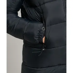 Long hooded down jacket with fake fur woman Superdry image-5