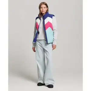 Casaco sem mangas para mulheres Superdry Retro image-1