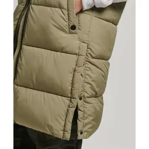 Casaco com capuz comprido sem mangas para mulher Superdry image-5