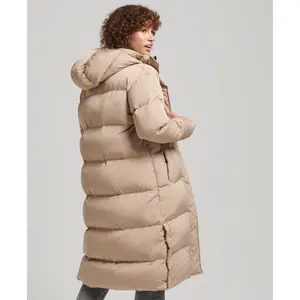 Plumífero largo con capucha para mujer Superdry image-2