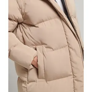 Plumífero largo con capucha para mujer Superdry image-5