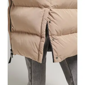 Plumífero largo con capucha para mujer Superdry image-6