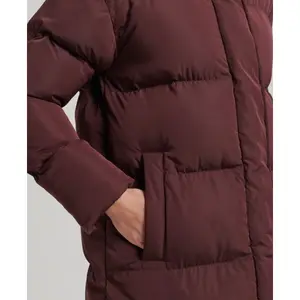 Chaqueta larga con capucha para mujer Superdry image-5