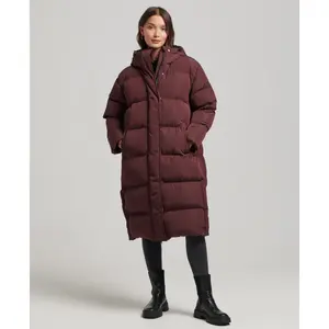 Chaqueta larga con capucha para mujer Superdry image-1