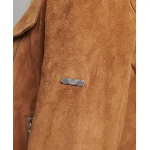 Motorcykeljakke i ruskind til kvinder Superdry image-5