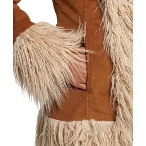 Afghaanse jas gevoerd met imitatiebont voor vrouwen Superdry image-3