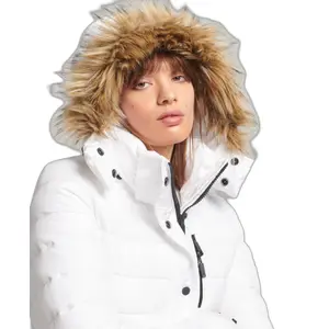 Plumífero corto de mujer con capucha Superdry image-5