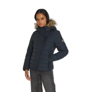 A clássica parca de pele falsa das mulheres Superdry Fuji image-2