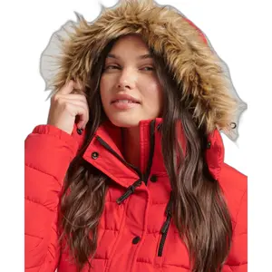 Casaco de pele falsa com capuz curto de mulher Superdry image-3