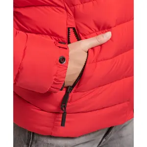 Casaco de pele falsa com capuz curto de mulher Superdry image-5