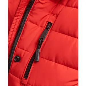 Casaco feminino com capuz de comprimento médio com pêlo falso Superdry image-3