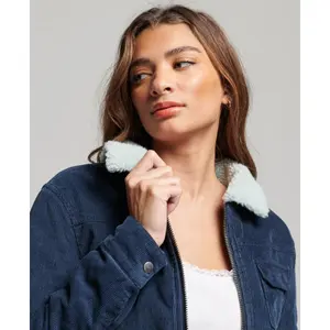 Veste courte doublée en velours côtelé femme Superdry image-4