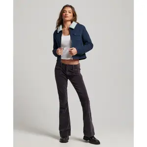 Veste courte doublée en velours côtelé femme Superdry image-1