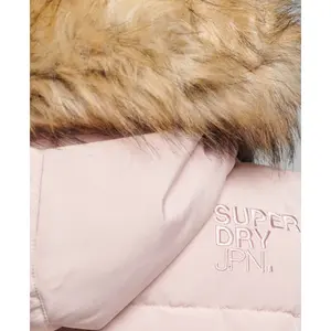 Casaco de penas sem mangas em pele sintética para mulher Superdry Everest image-6