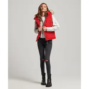 Mouwloos donsjack van imitatiebont voor dames Superdry Everest image-2