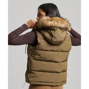 Mouwloos donsjack van imitatiebont voor dames Superdry Everest image-2