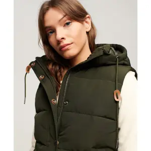 Casaco com capuz sem mangas para mulher Superdry Everest image-3