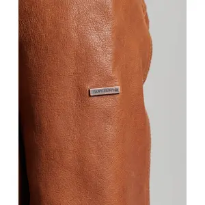 Casaco de cabedal estilo anos 70 para mulher Superdry image-4