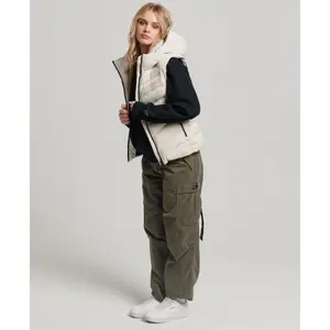 Doudoune sans manches à capuche en microfibre femme Superdry image-4