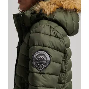 Doudoune mi-longue à capuche femme Superdry Fuji image-5