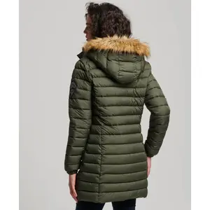 Doudoune mi-longue à capuche femme Superdry Fuji image-3