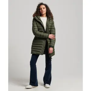 Doudoune mi-longue à capuche femme Superdry Fuji image-2