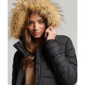 Plumífero largo con capucha para mujer Superdry Fuji image-2