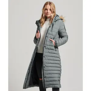 Casaco comprido com capuz para mulher Superdry Fuji image-1