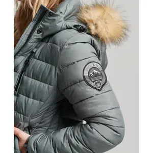 Casaco comprido com capuz para mulher Superdry Fuji image-4