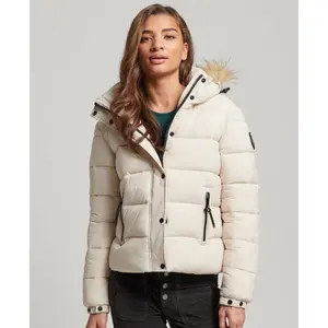 Women's Superdry Puffer Hooded with Faux Fur image-2