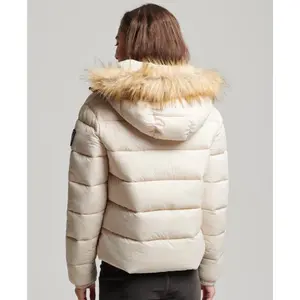 Women's Superdry Puffer Hooded with Faux Fur image-3