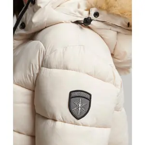 Women's Superdry Puffer Hooded with Faux Fur image-5