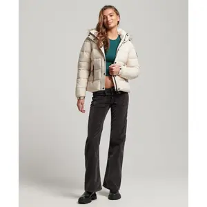 Women's Superdry Puffer Hooded with Faux Fur image-1
