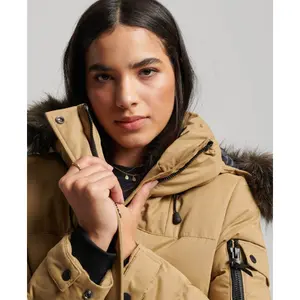 Parka longue à capuche avec fourrure synthétique femme Superdry image-5