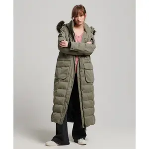 Parka longue à capuche avec fourrure synthétique femme Superdry image-1