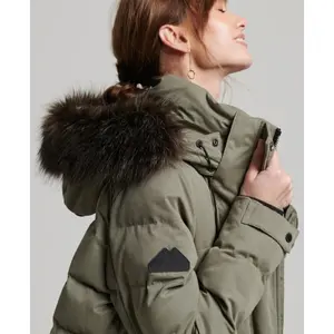 Parka longue à capuche avec fourrure synthétique femme Superdry image-3