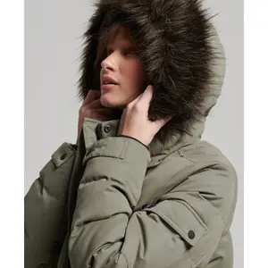 Parka longue à capuche avec fourrure synthétique femme Superdry image-4