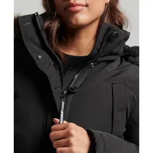 Parka con capucha y pelo sintético mujer Superdry Everest image-5