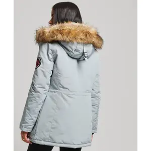 Parka z kapturem z syntetycznym futrem damska Superdry Everest image-4