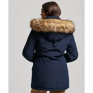 Damska parka z kapturem i syntetycznym futrem Superdry Everest image-3