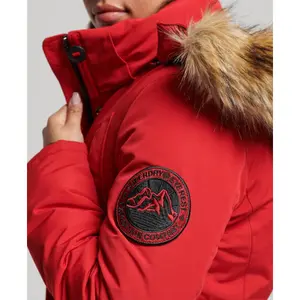 Damska parka z kapturem i syntetycznym futrem Superdry Everest image-4