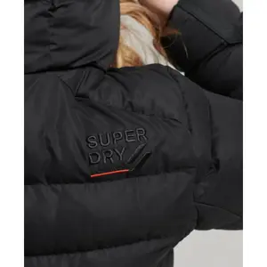 Women's Superdry Hooded Microfiber Puffer image-4